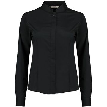 K740 | Women´s Tailored Fit Bar Shirt Mandarin Collar Long S