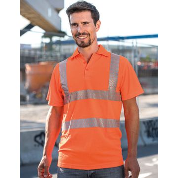 KX073 | Hi-Vis Broken Reflective Polo Shirt Manchester | Kor